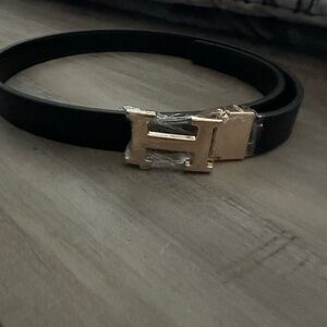 BRAND NEW Hermes Ladies Black belt